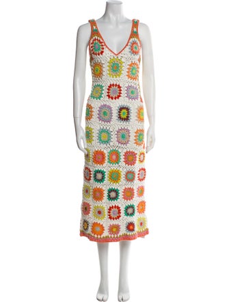 ALÉMAIS Printed Long Dress