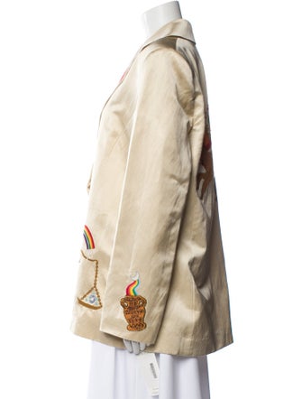 ALÉMAIS Graphic Print Blazer