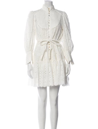 ALÉMAIS Mock Neck Mini Dress