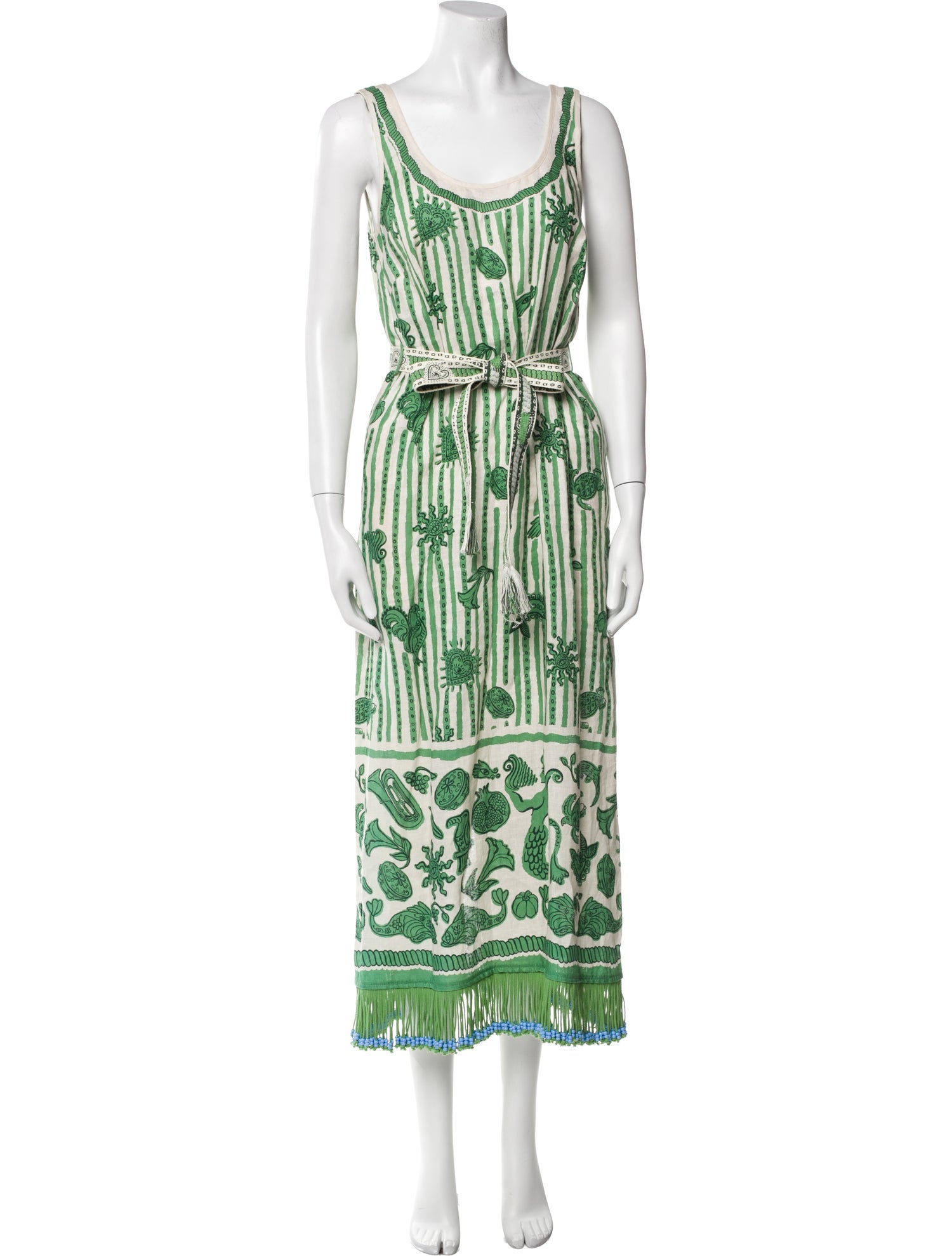 ALÉMAIS Linen Midi Length Dress