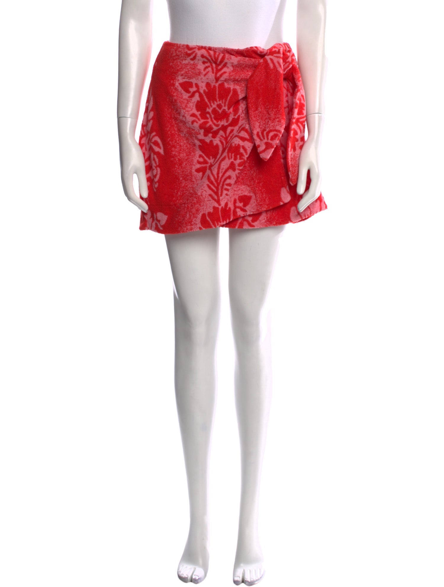 ALÉMAIS Terry Cloth Mini Skirt