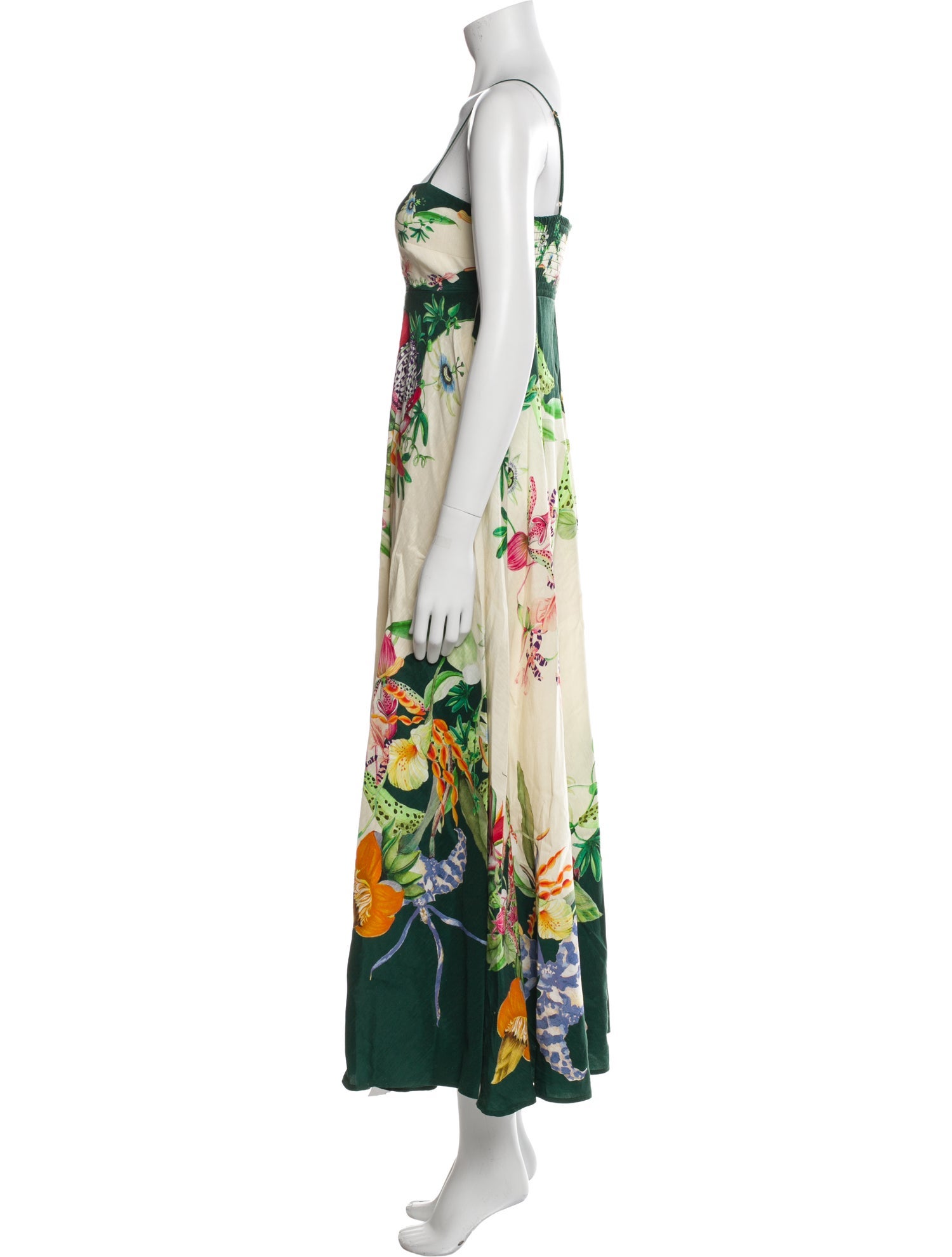 ALÉMAIS Floral Print Midi Length Dress