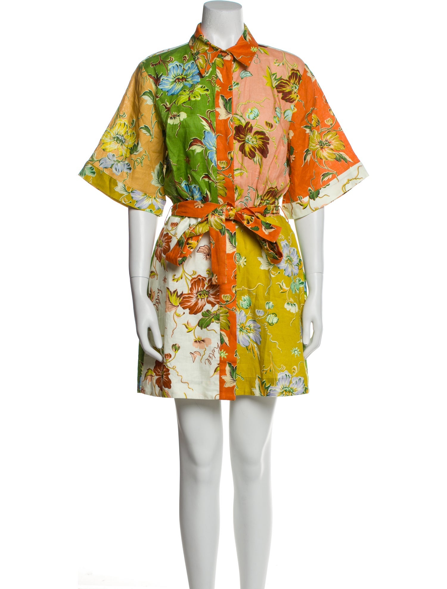 ALÉMAIS Floral Print Mini Dress