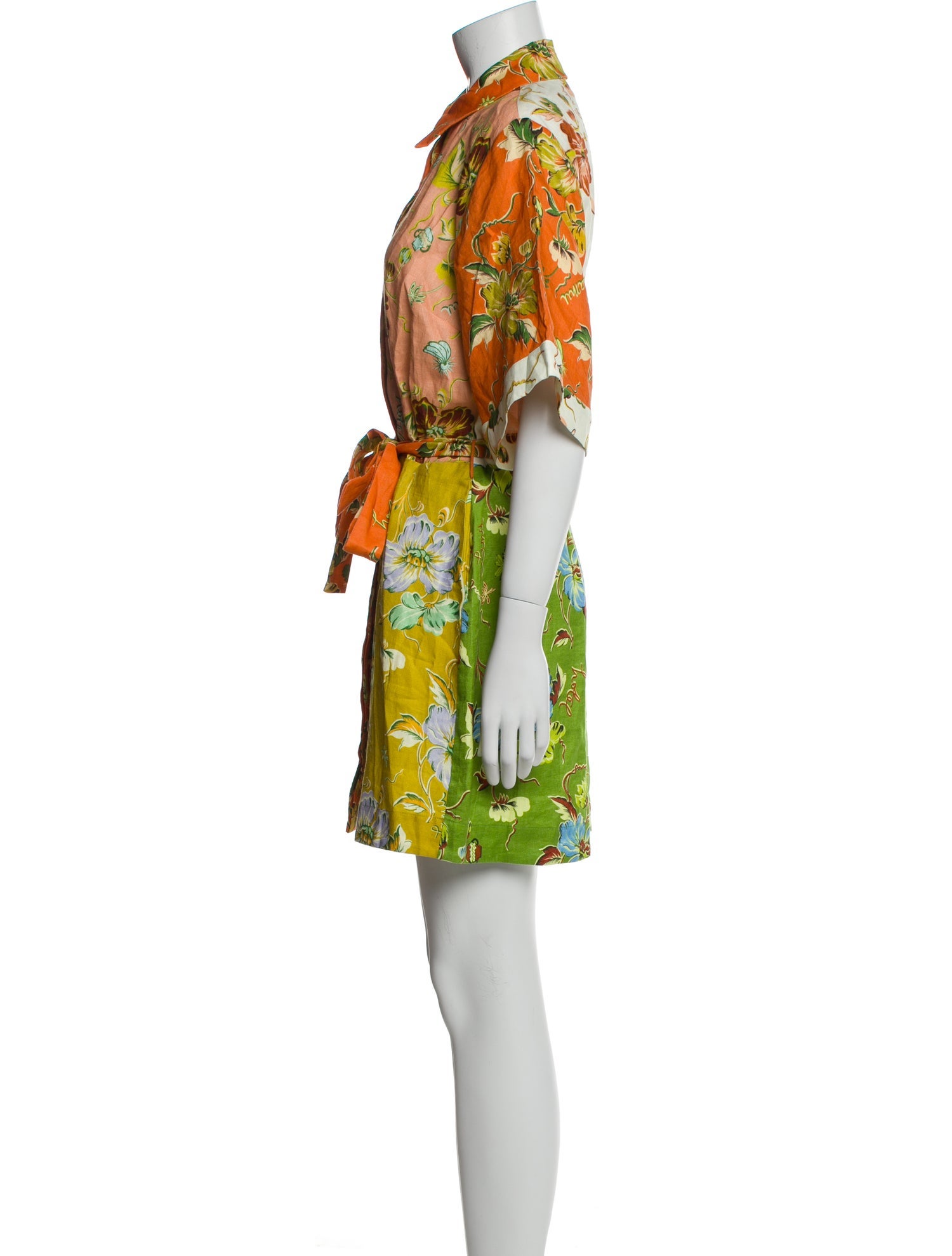 ALÉMAIS Floral Print Mini Dress