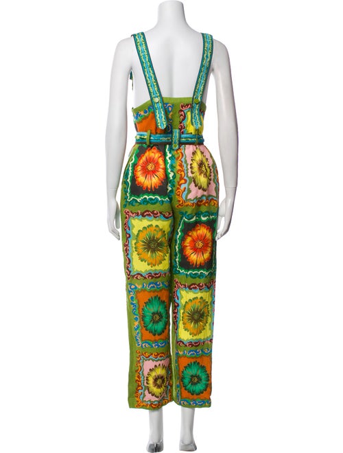 ALÉMAIS Linen Printed Jumpsuit