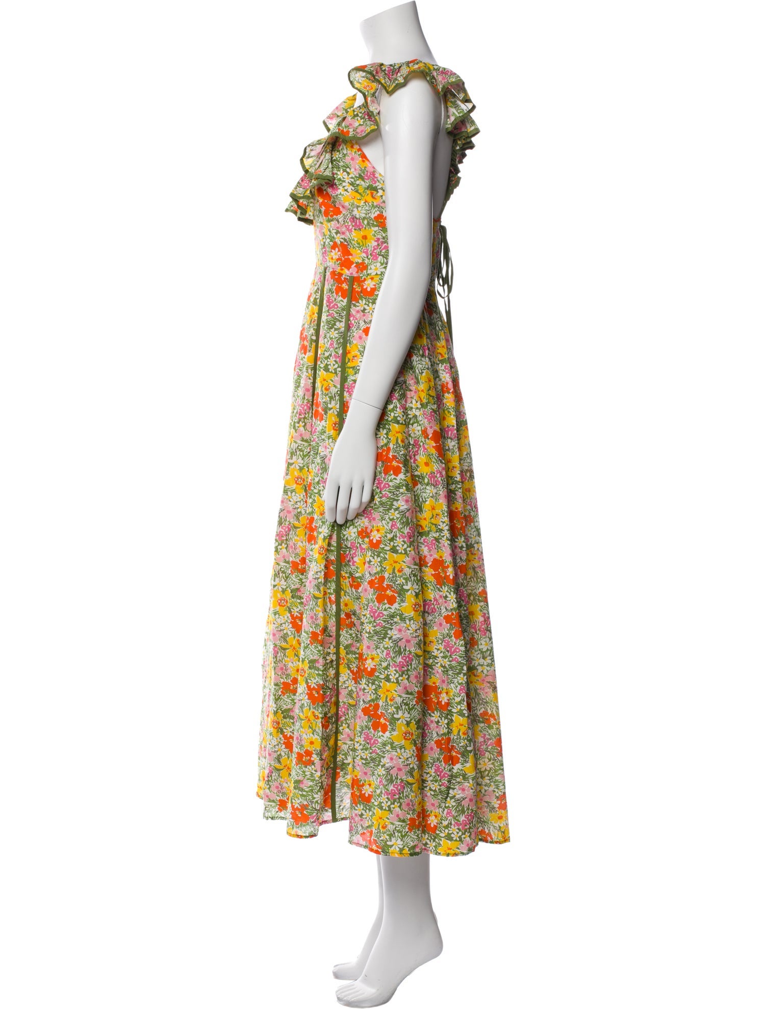 ALÉMAIS Floral Print Long Dress