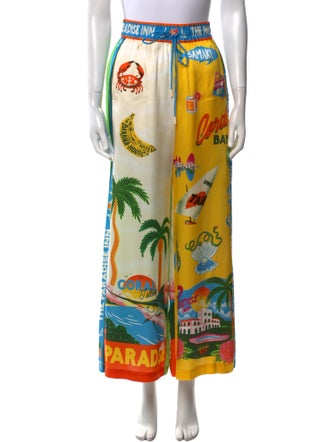 ALÉMAIS Silk Wide Leg Pants