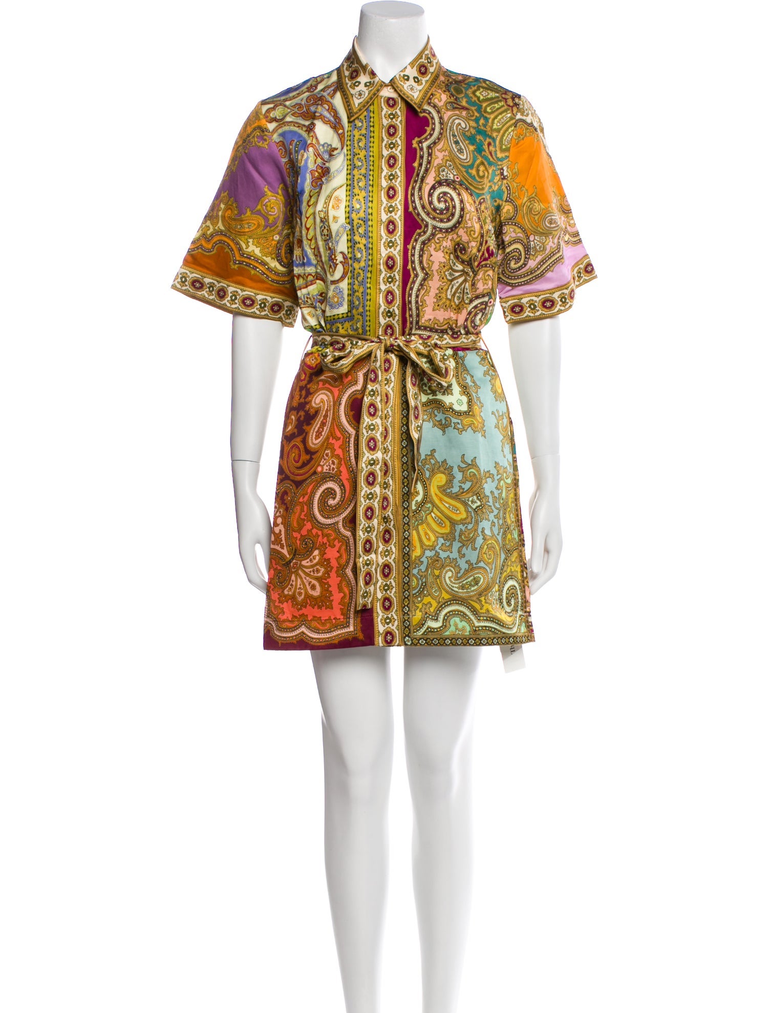 ALÉMAIS Paisley Print Mini Dress w/ Tags