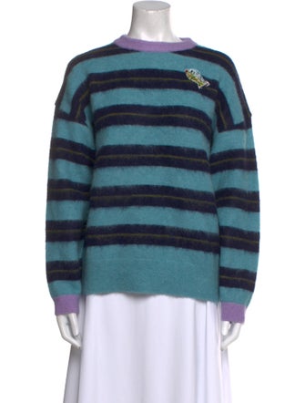 ALÉMAIS Nylon Striped Sweater