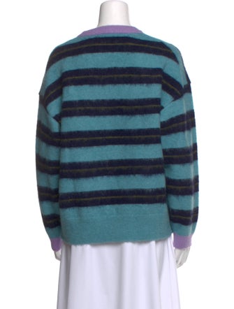 ALÉMAIS Nylon Striped Sweater