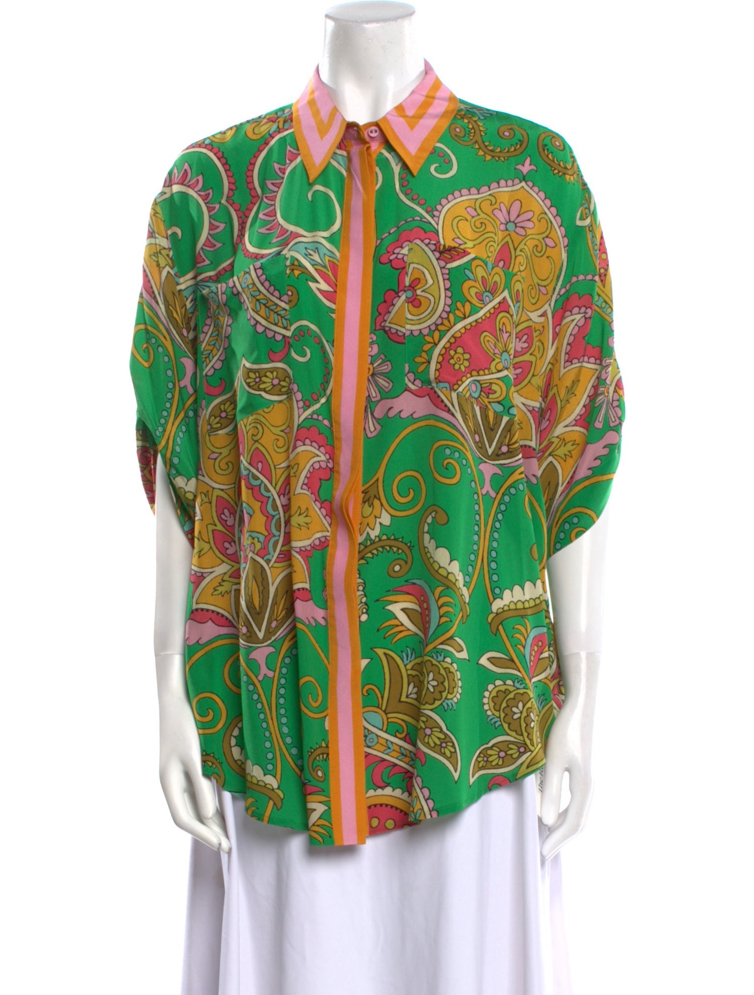 ALÉMAIS Silk Floral Print Tunic