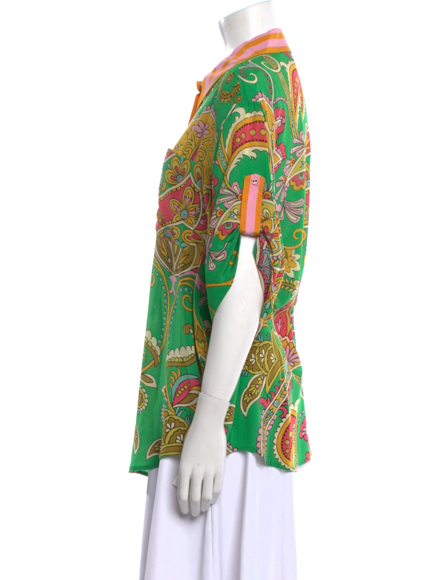 ALÉMAIS Silk Floral Print Tunic