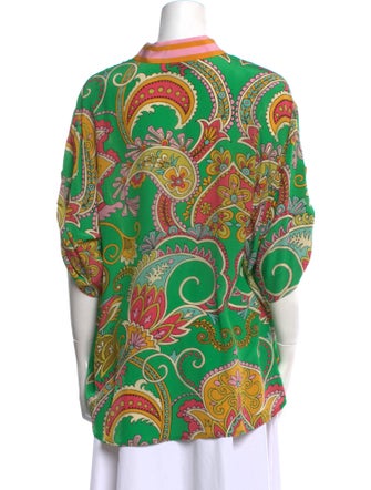 ALÉMAIS Silk Floral Print Tunic