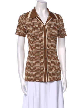 ALÉMAIS Printed Short Sleeve Polo