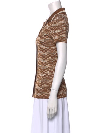 ALÉMAIS Printed Short Sleeve Polo