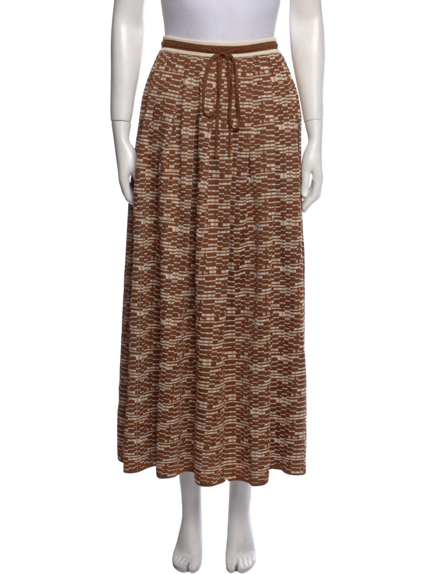 ALÉMAIS Striped Midi Length Skirt w/ Tags