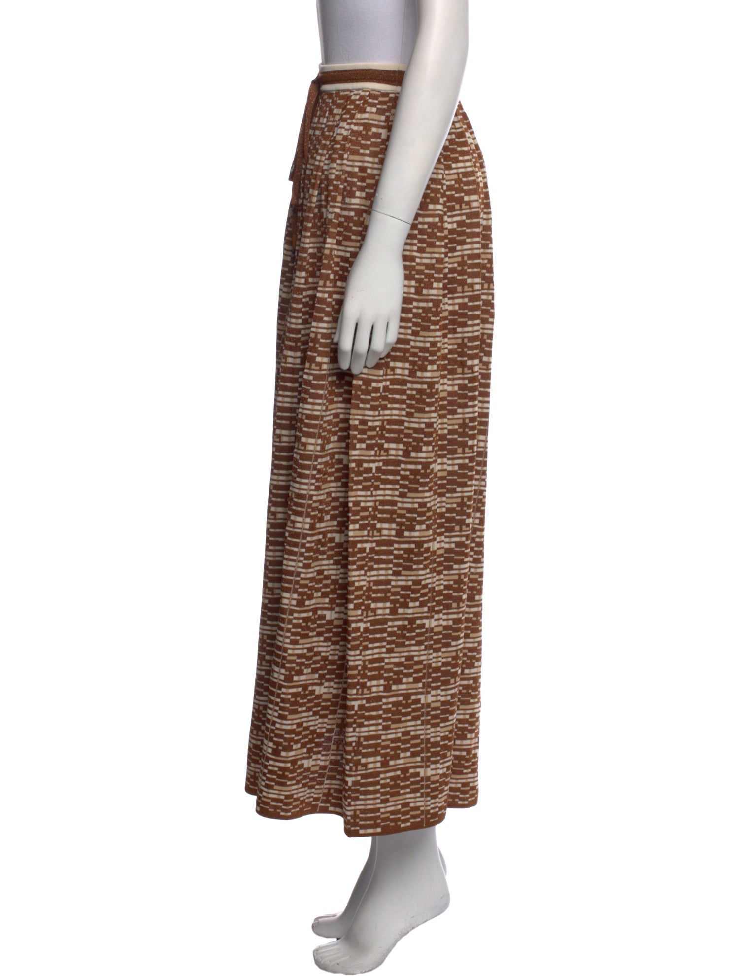 ALÉMAIS Striped Midi Length Skirt w/ Tags