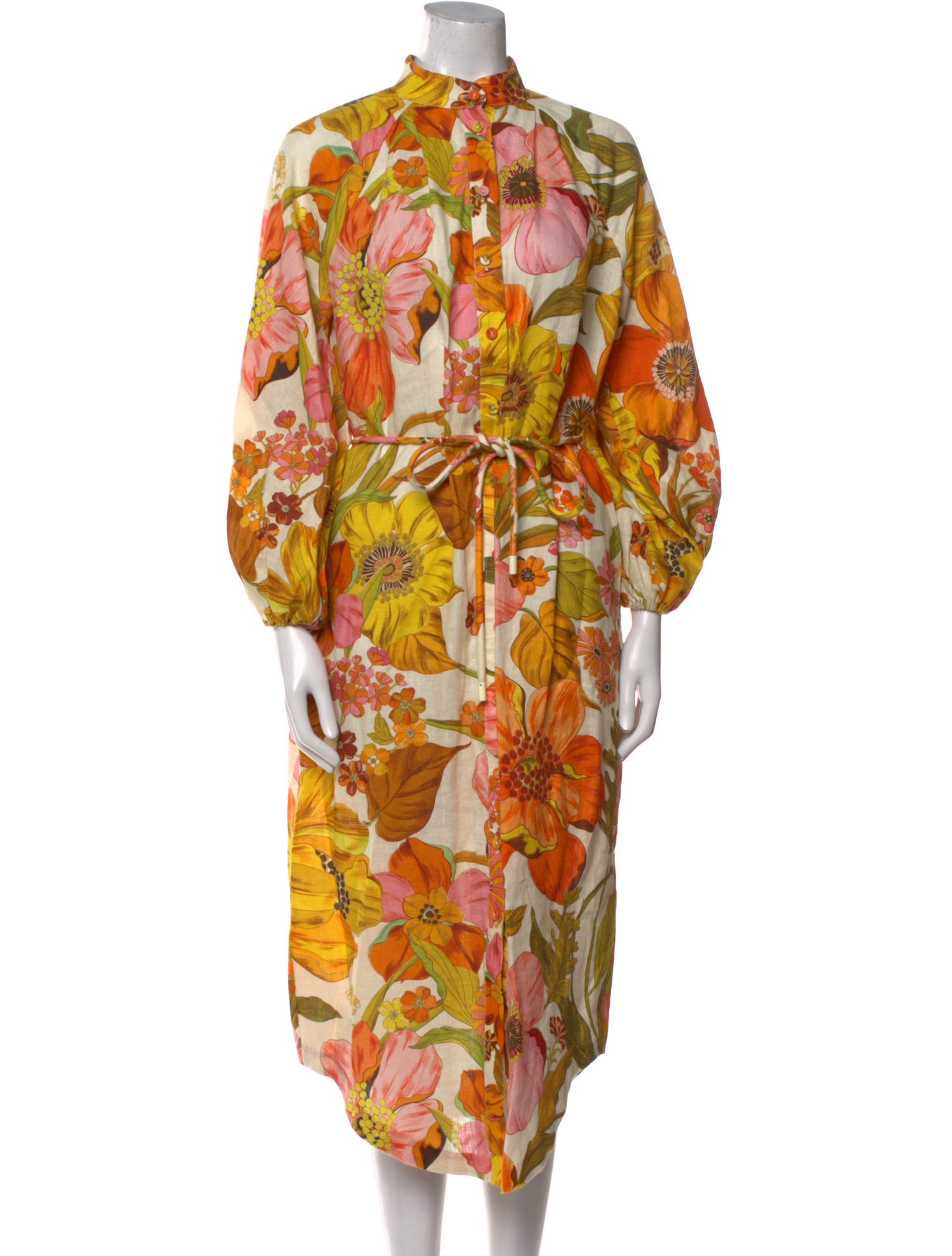 ALÉMAIS Floral Print Long Dress