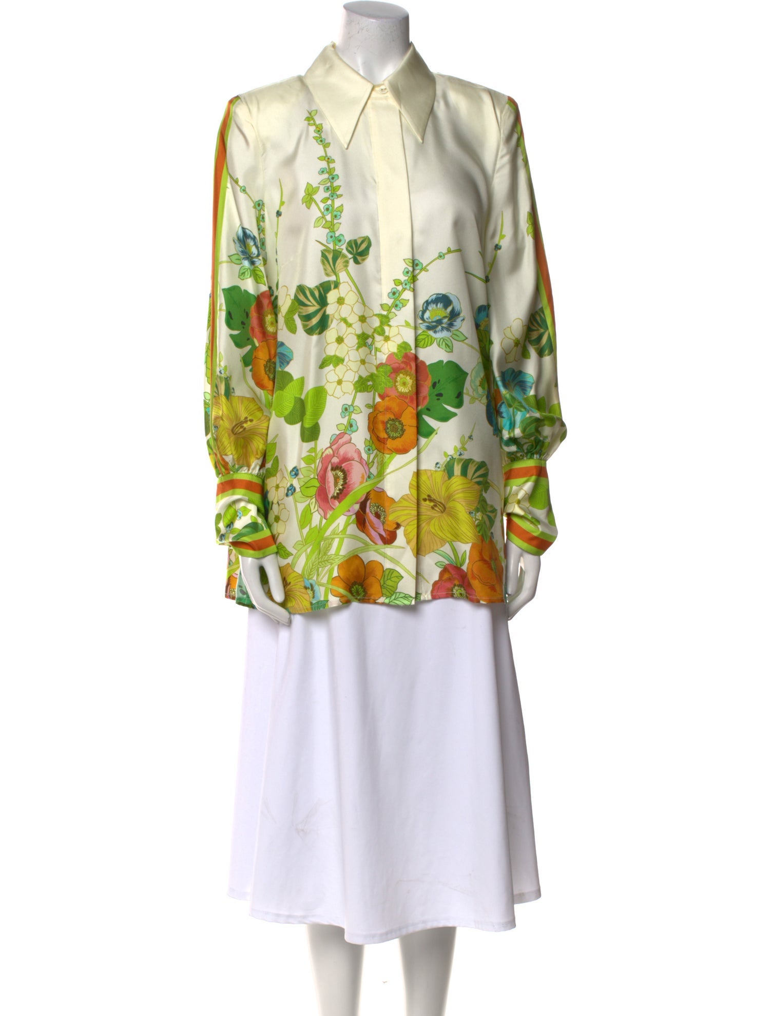 ALÉMAIS Silk Floral Print Tunic
