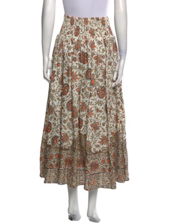 ALÉMAIS Linen Midi Length Skirt