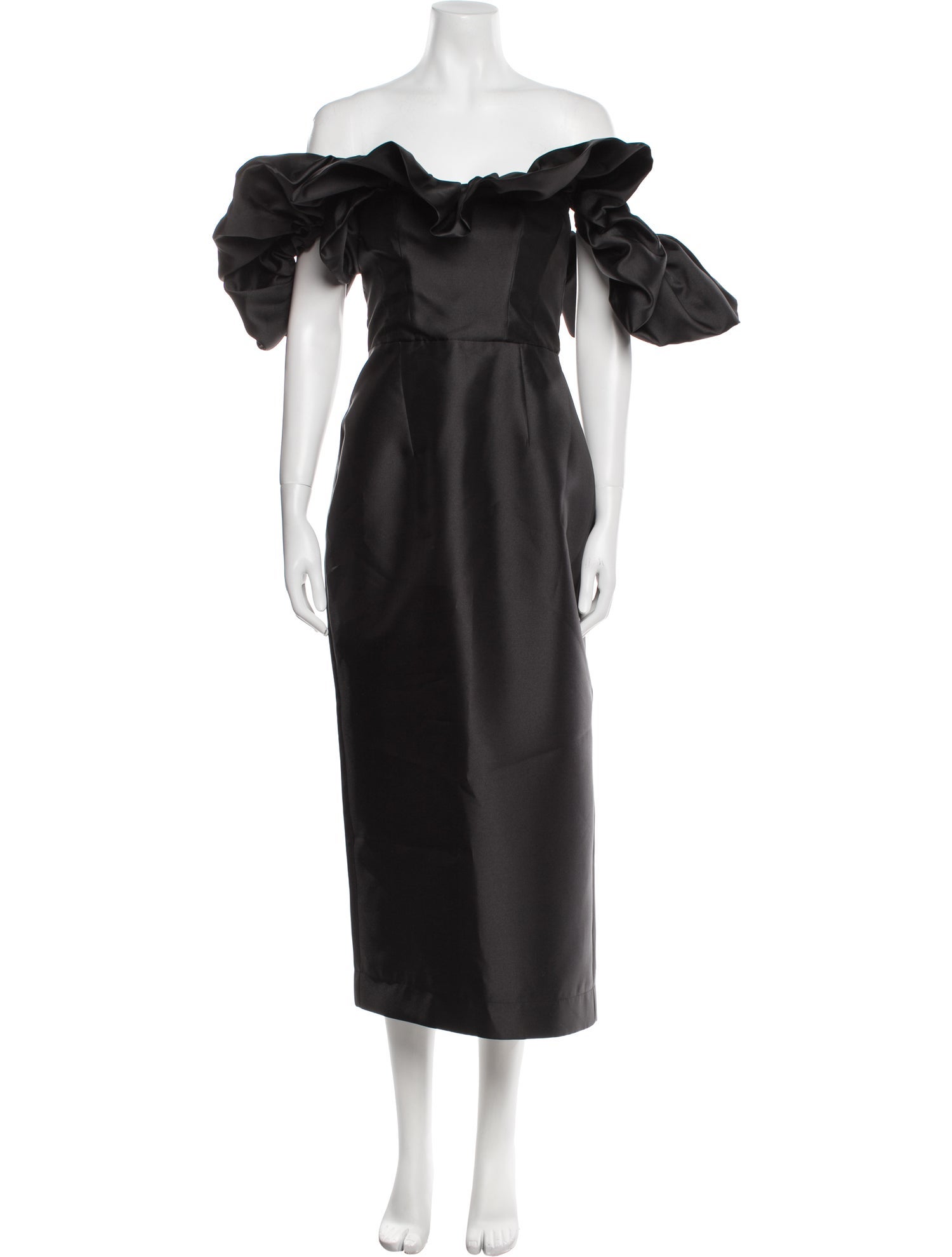 ALÉMAIS Off-The-Shoulder Midi Length Dress