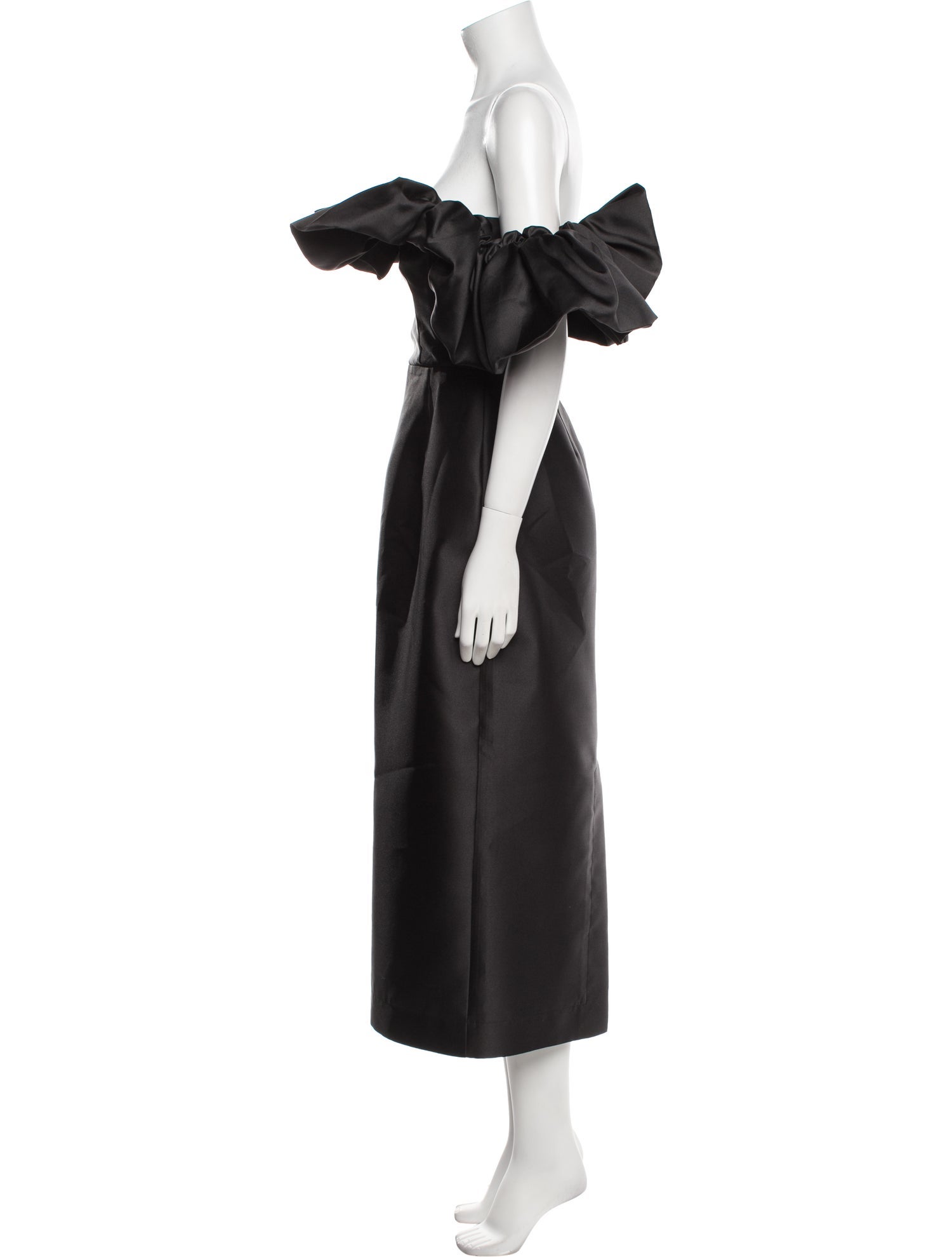 ALÉMAIS Off-The-Shoulder Midi Length Dress