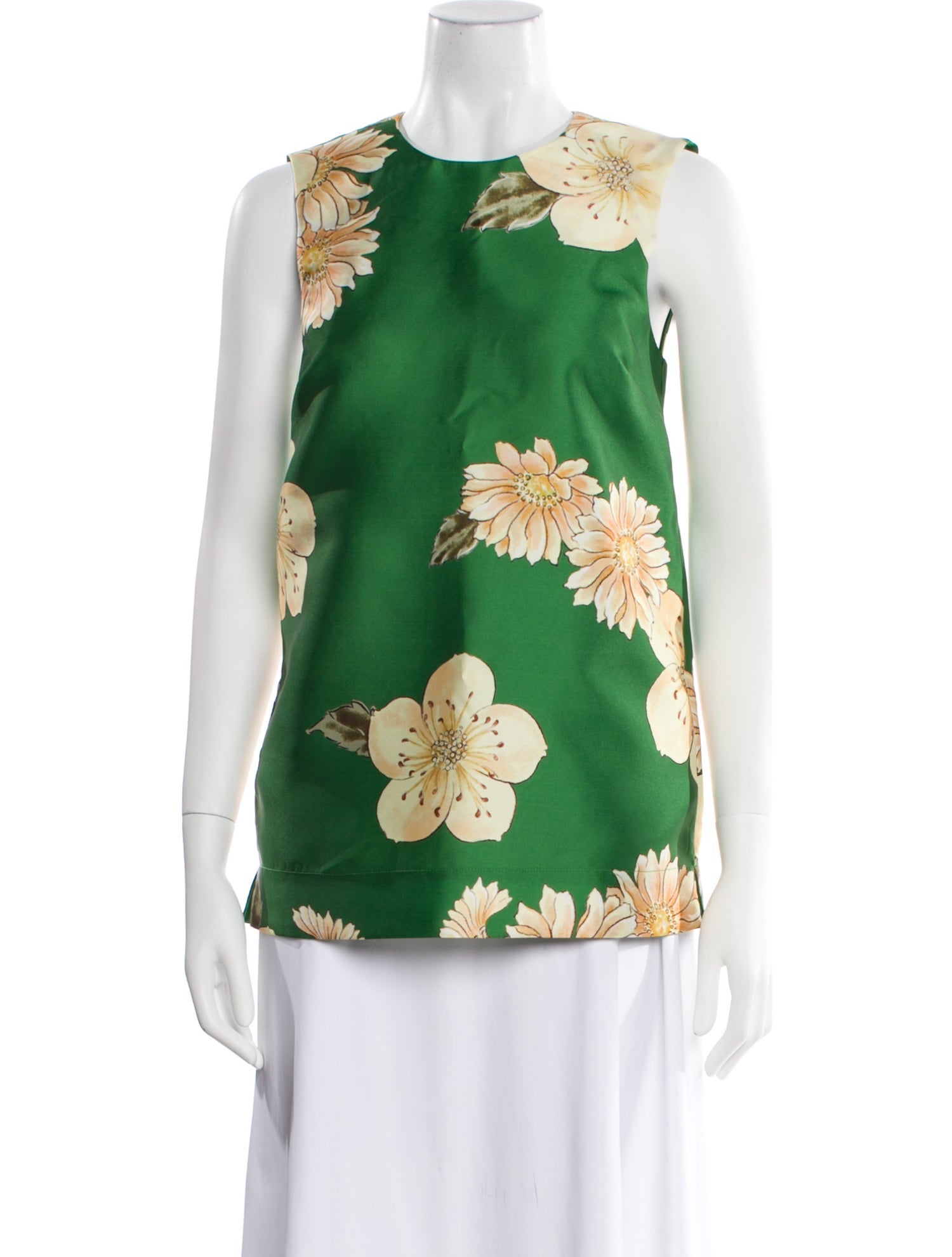 ALÉMAIS Floral Print Crew Neck Blouse w/ Tags