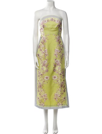 ALÉMAIS Linen Midi Length Dress