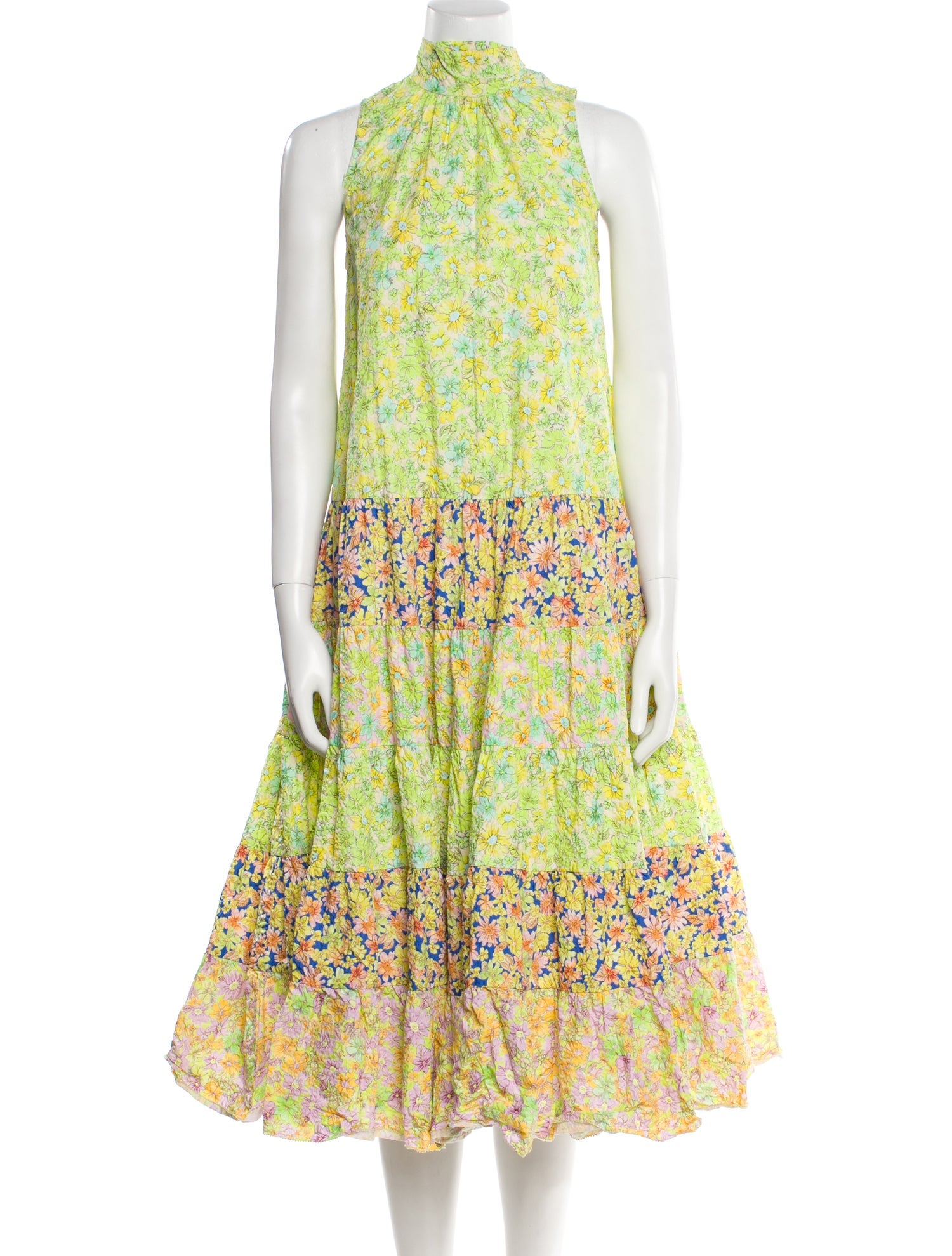 ALÉMAIS Floral Print Long Dress