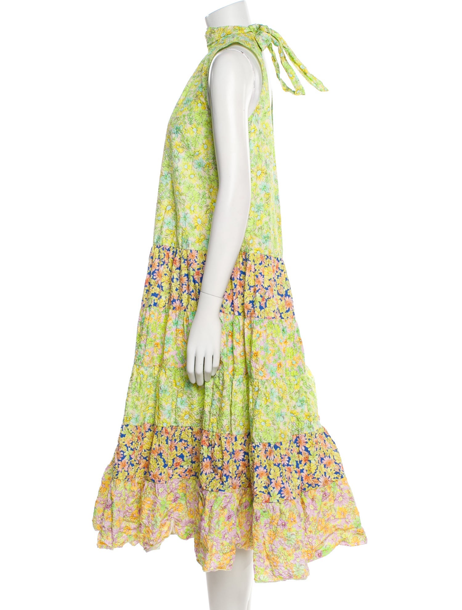 ALÉMAIS Floral Print Long Dress