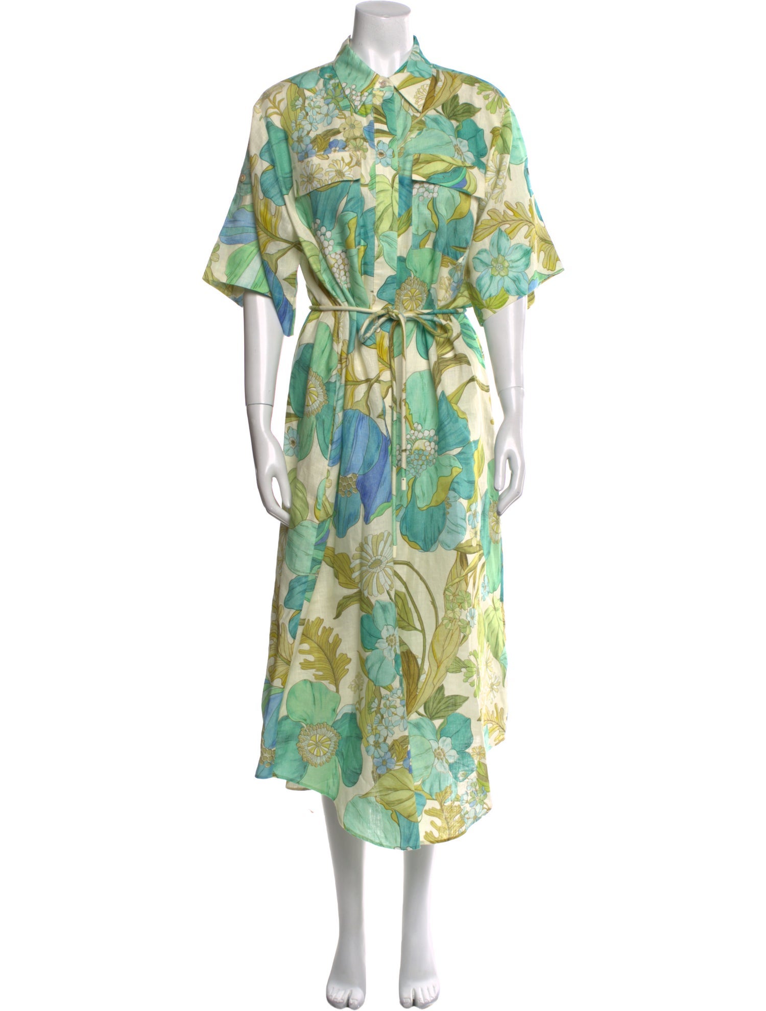 ALÉMAIS Floral Print Long Dress