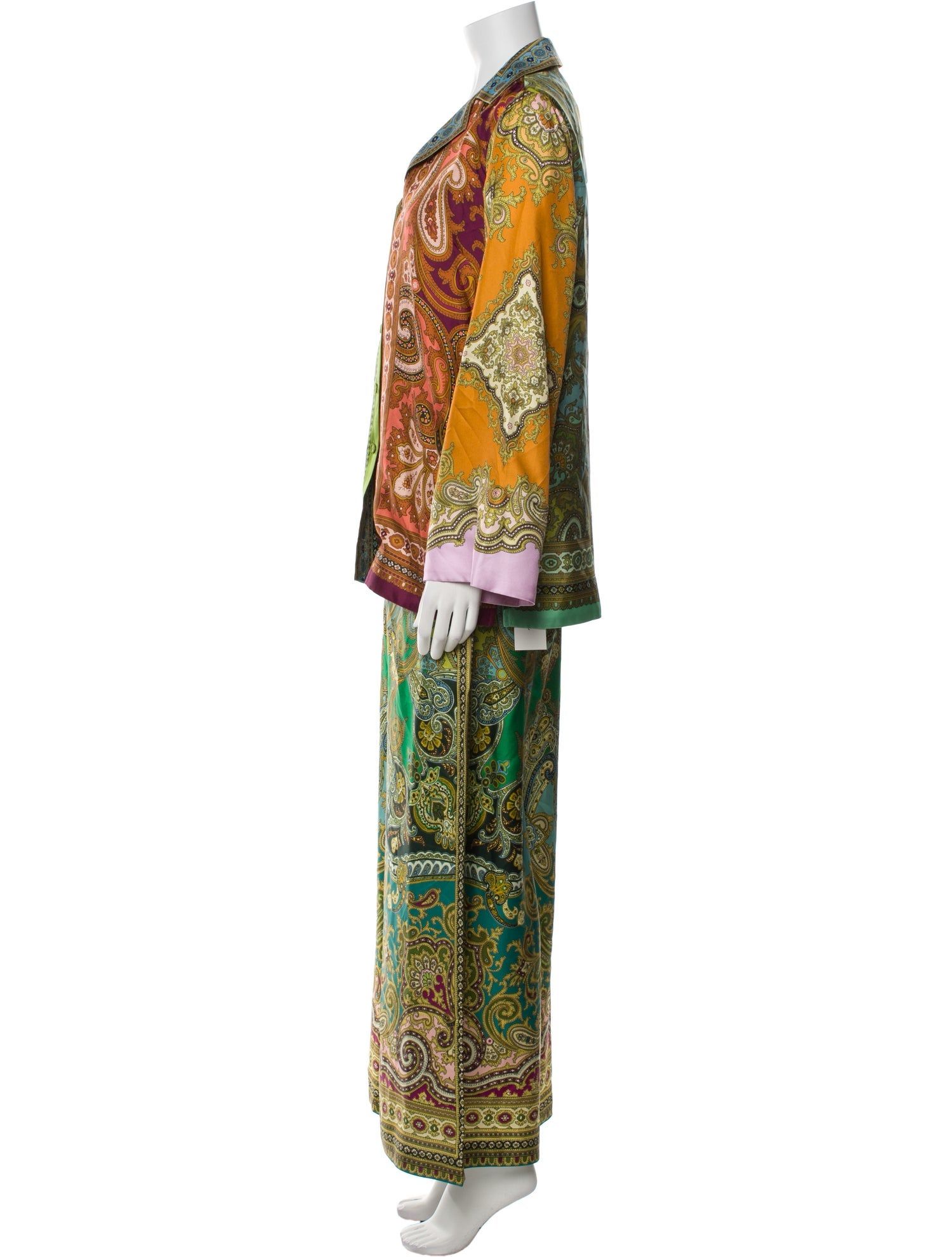 ALÉMAIS Silk Printed Pant Set