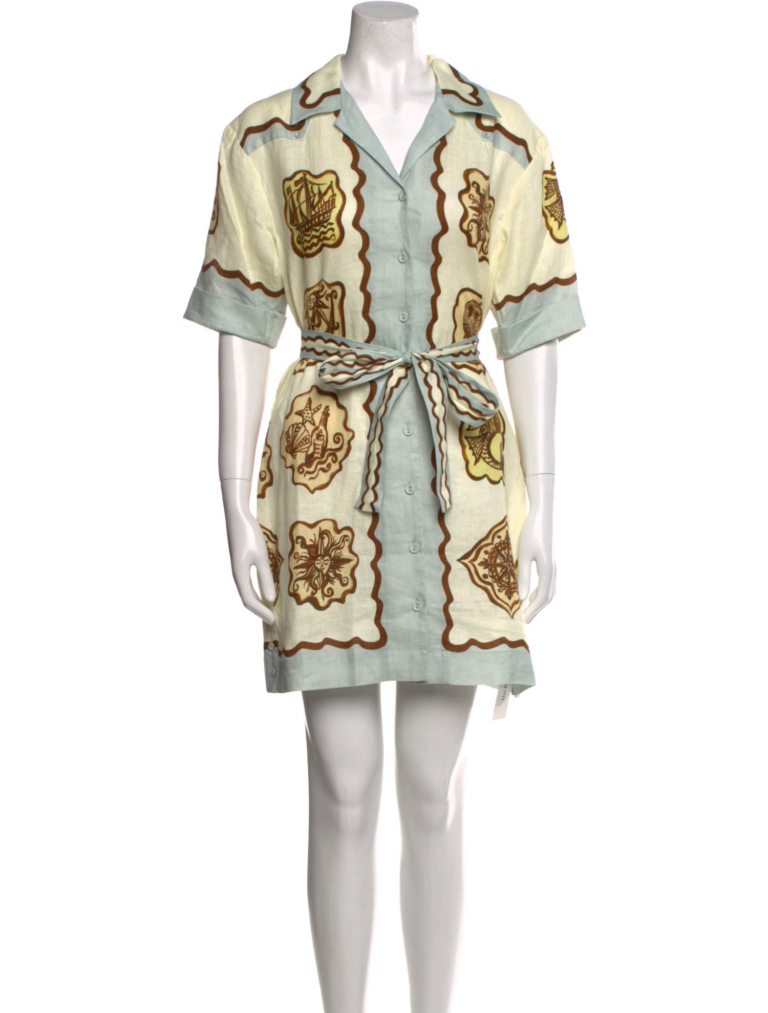 ALÉMAIS Linen Mini Dress