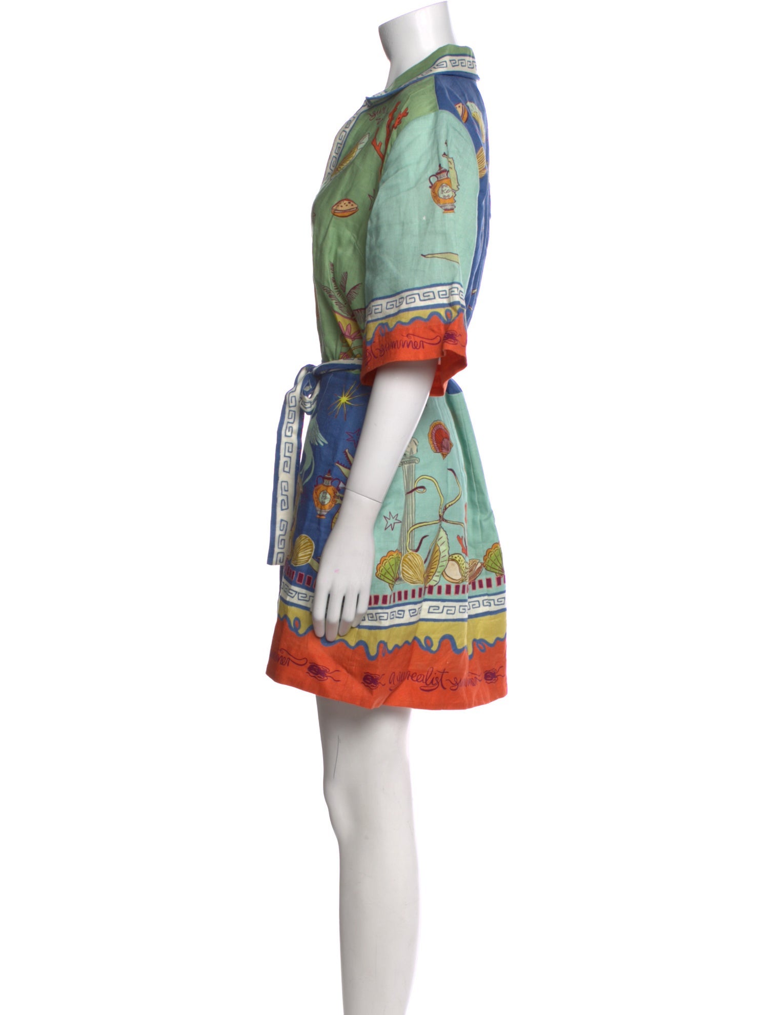 ALÉMAIS Printed Mini Dress