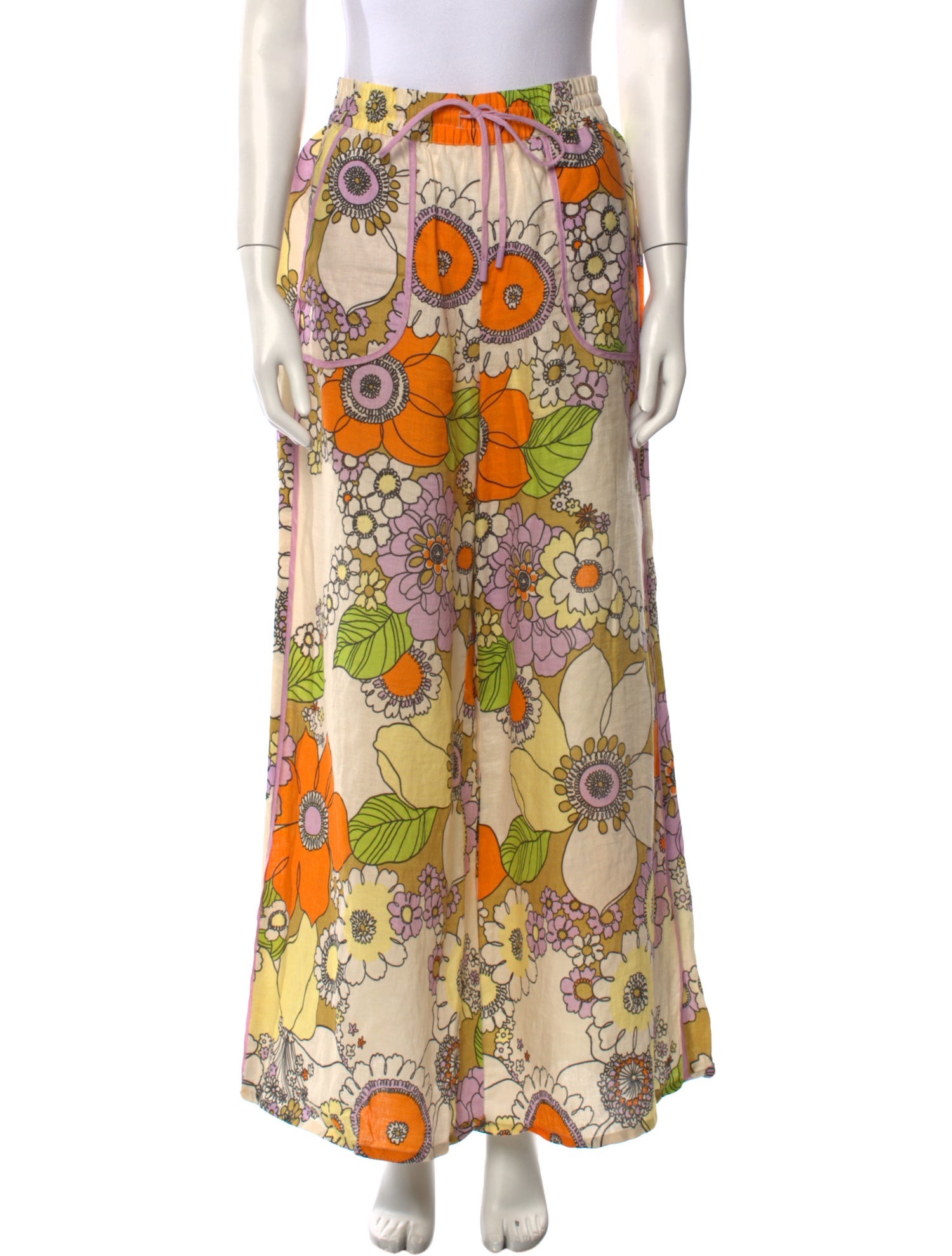 ALÉMAIS Linen Wide Leg Pants