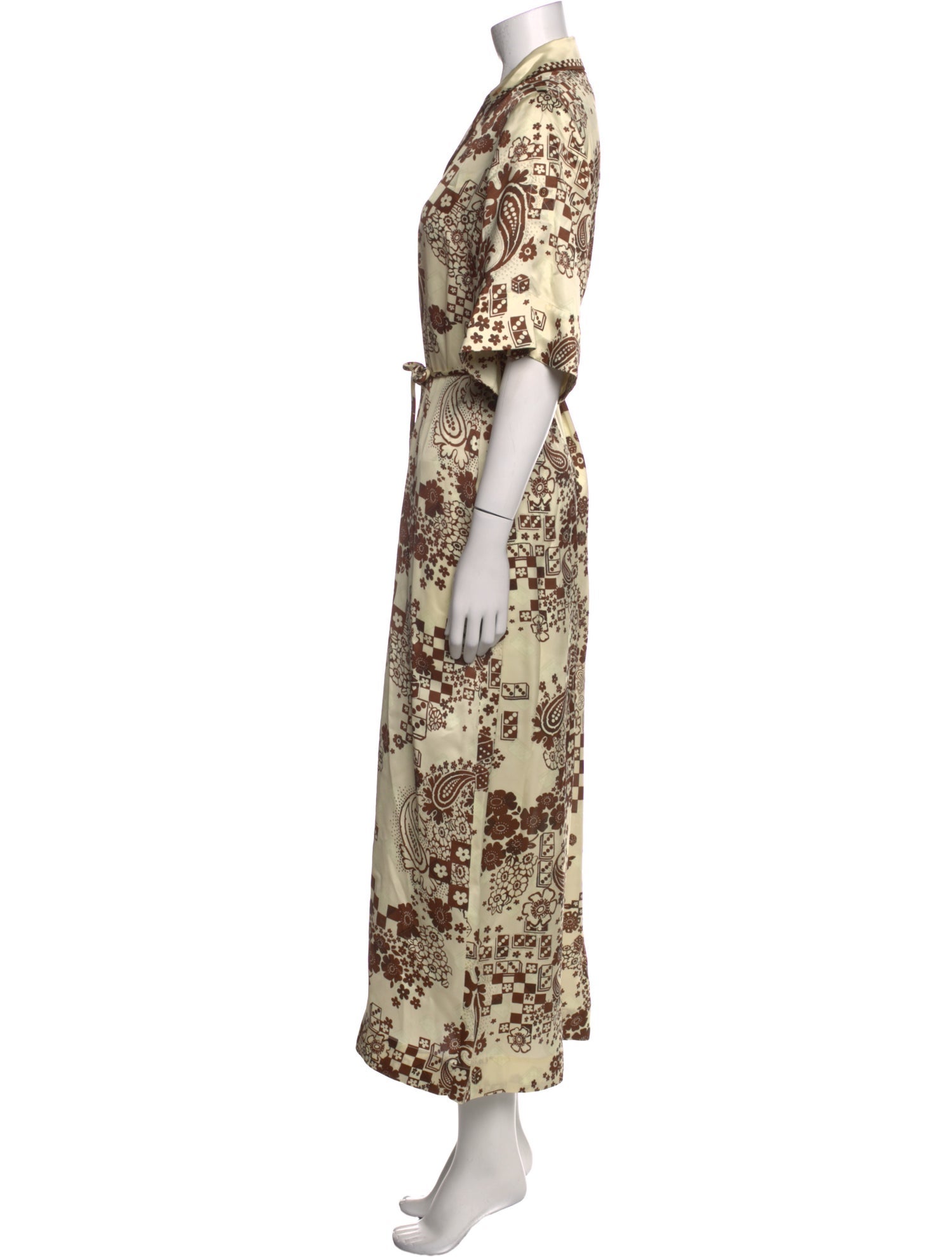ALÉMAIS Paisley Print Long Dress