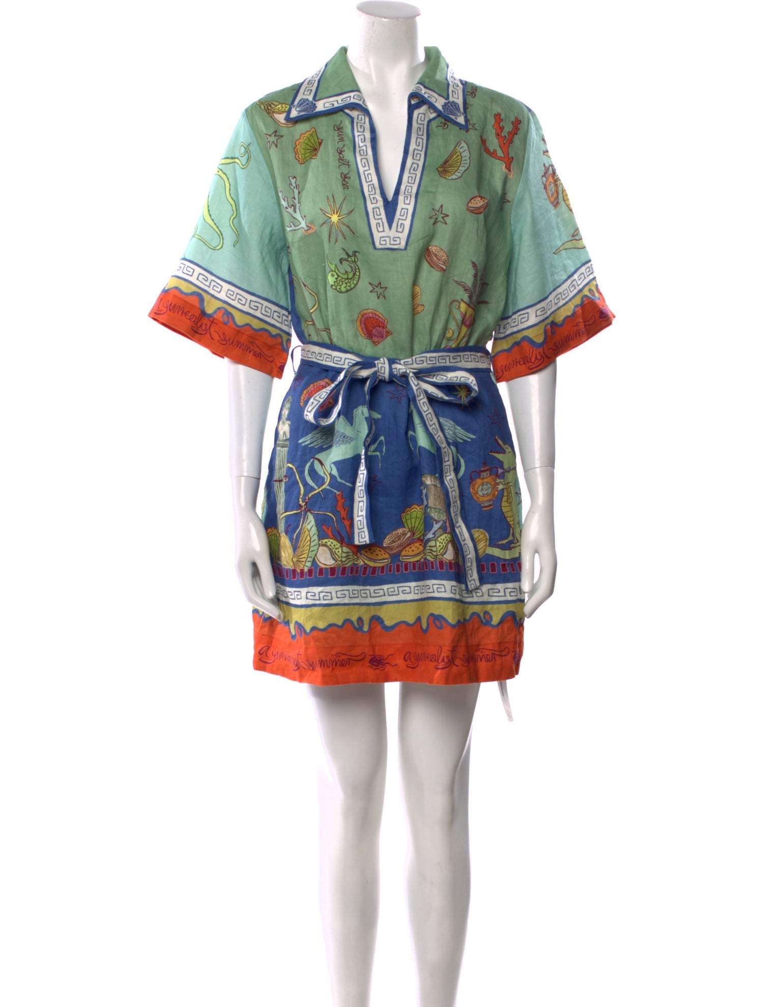 ALÉMAIS Linen Mini Dress