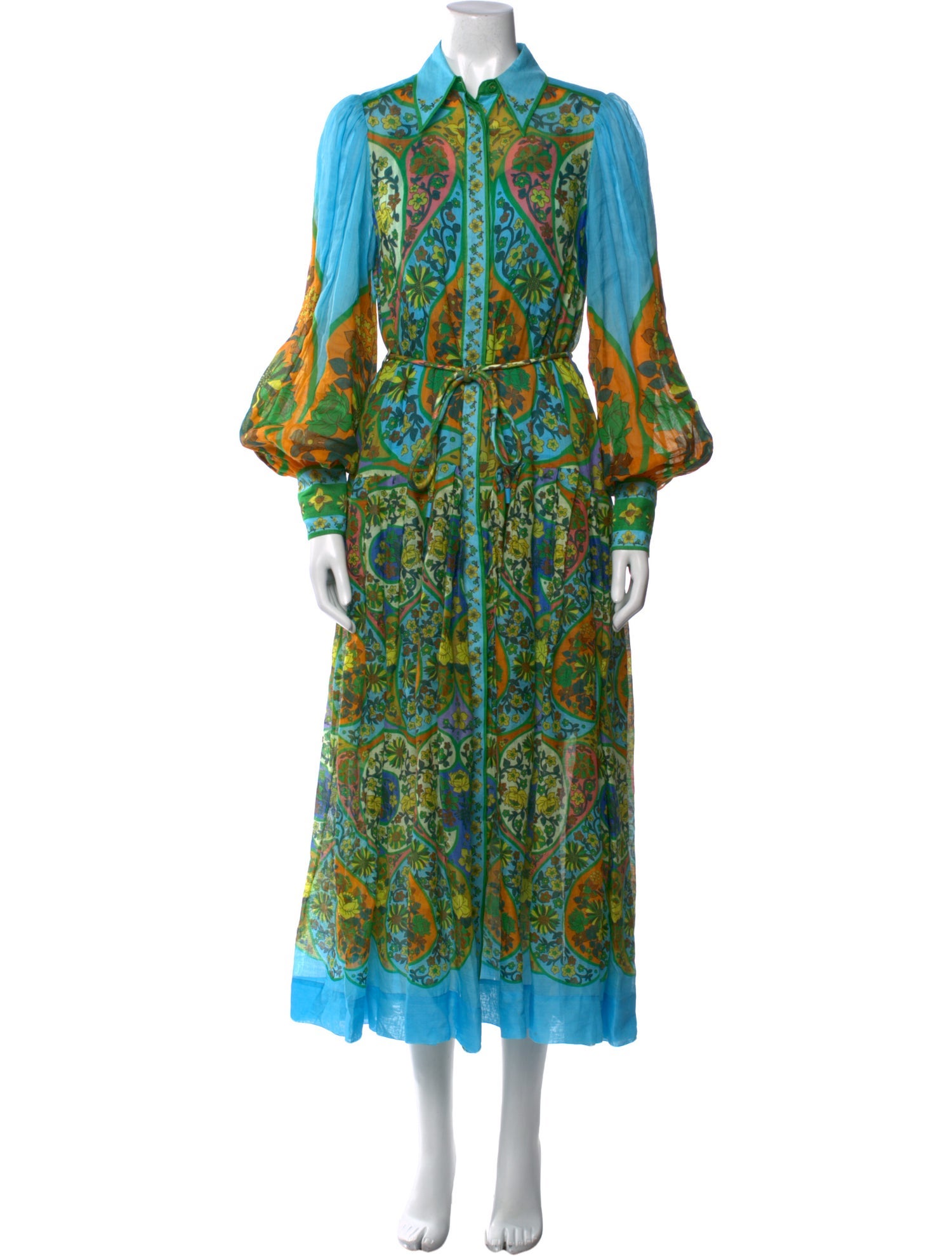 ALÉMAIS Paisley Print Long Dress