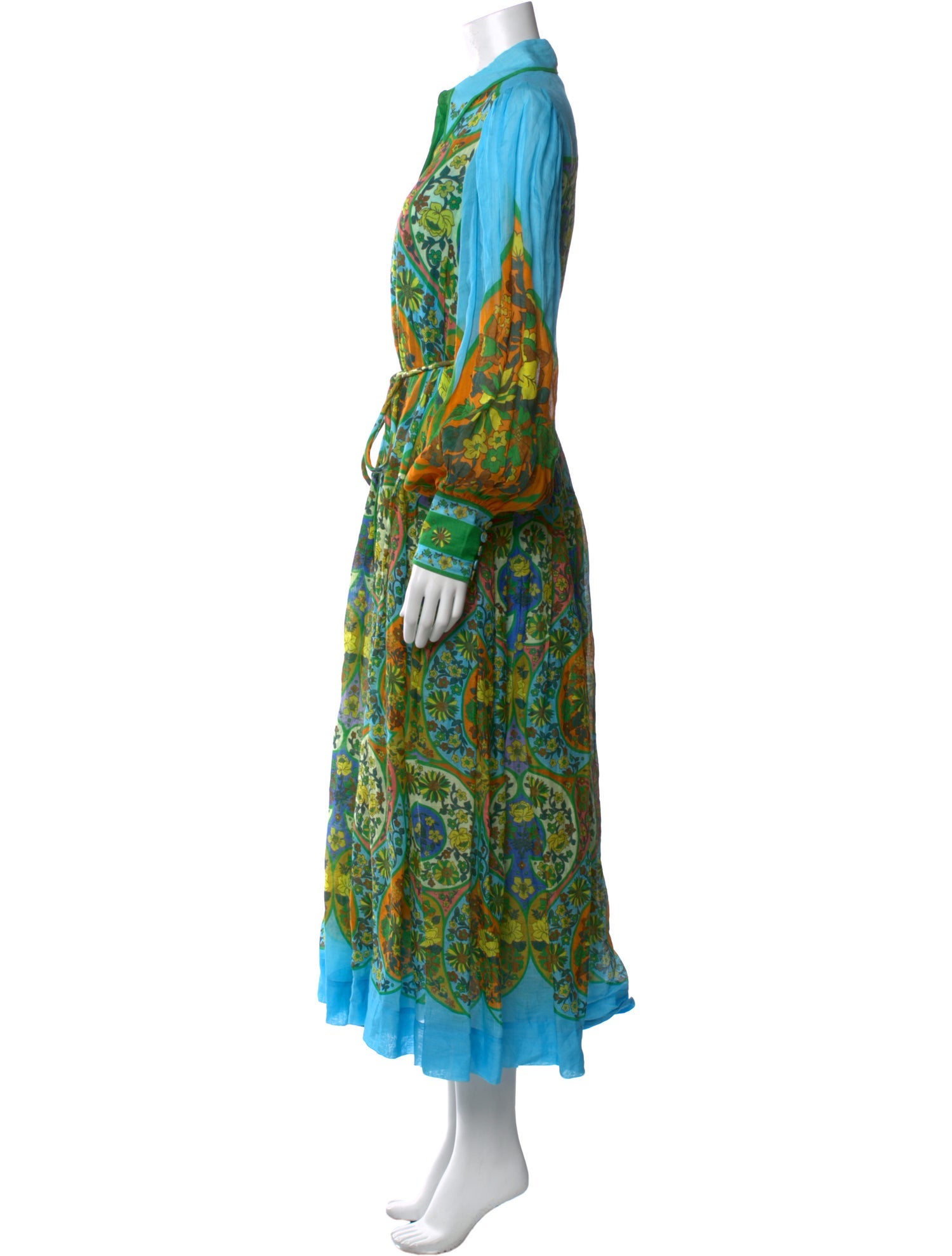 ALÉMAIS Paisley Print Long Dress