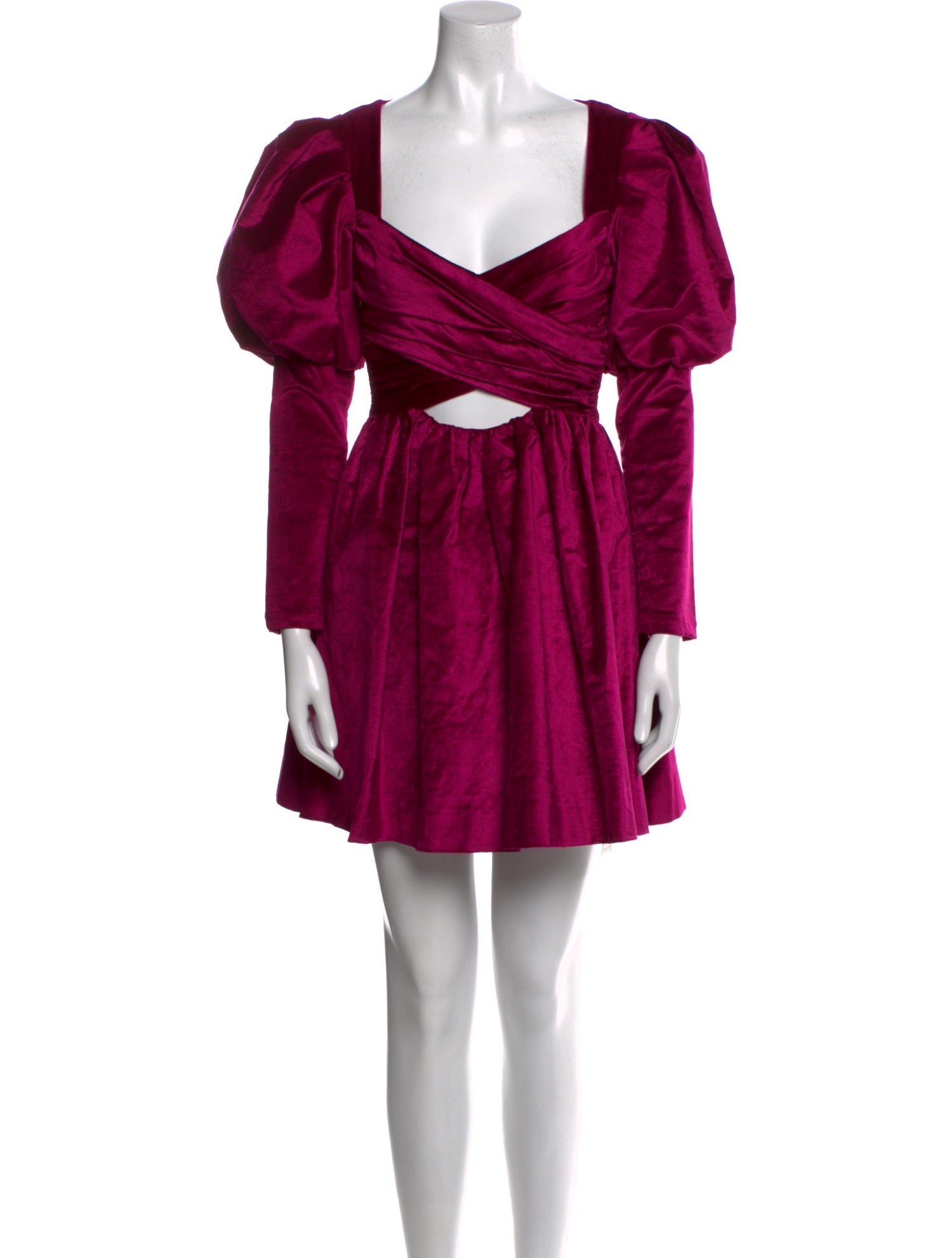 ALÉMAIS Velvet Mini Dress