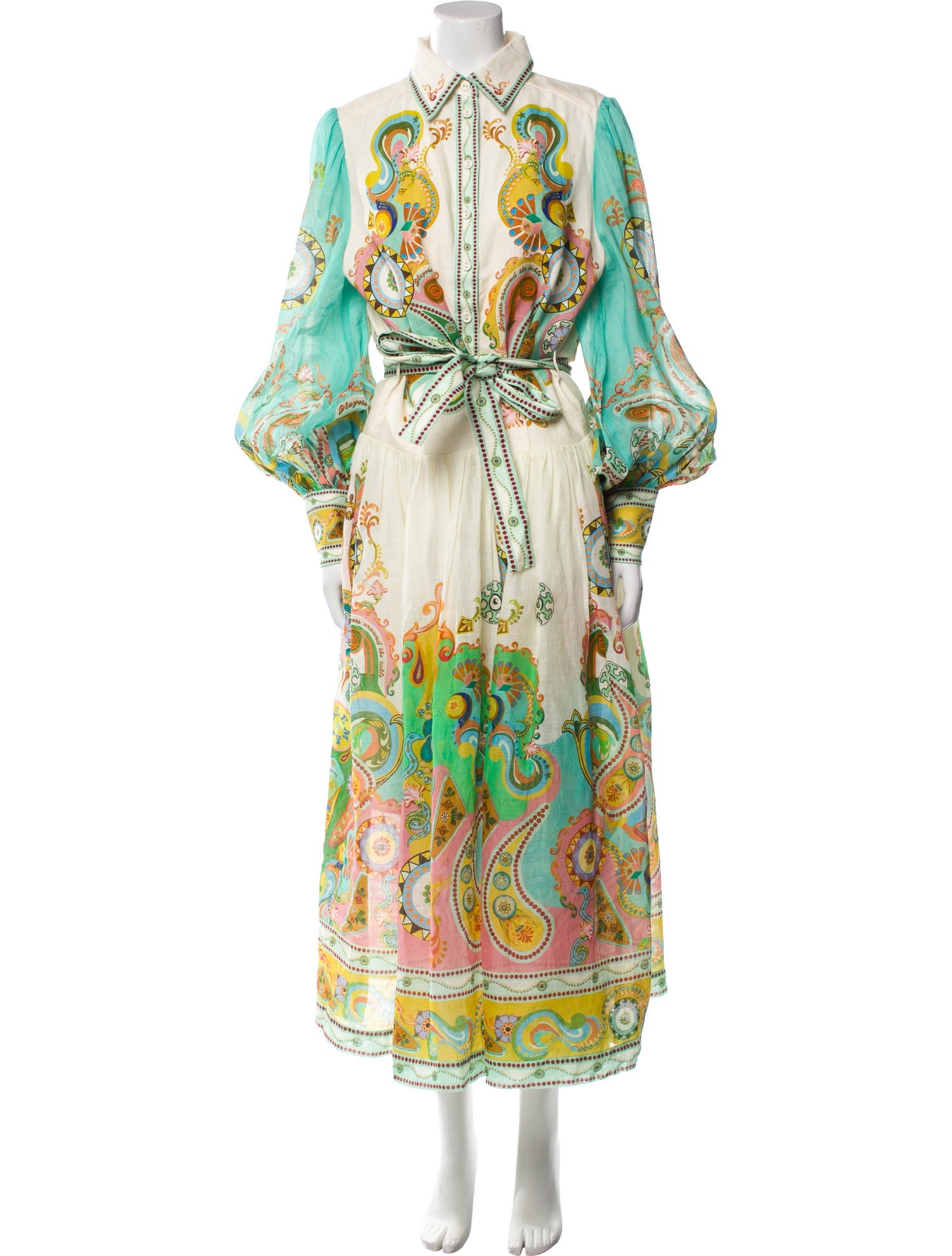 ALÉMAIS Paisley Print Long Dress w/ Tags