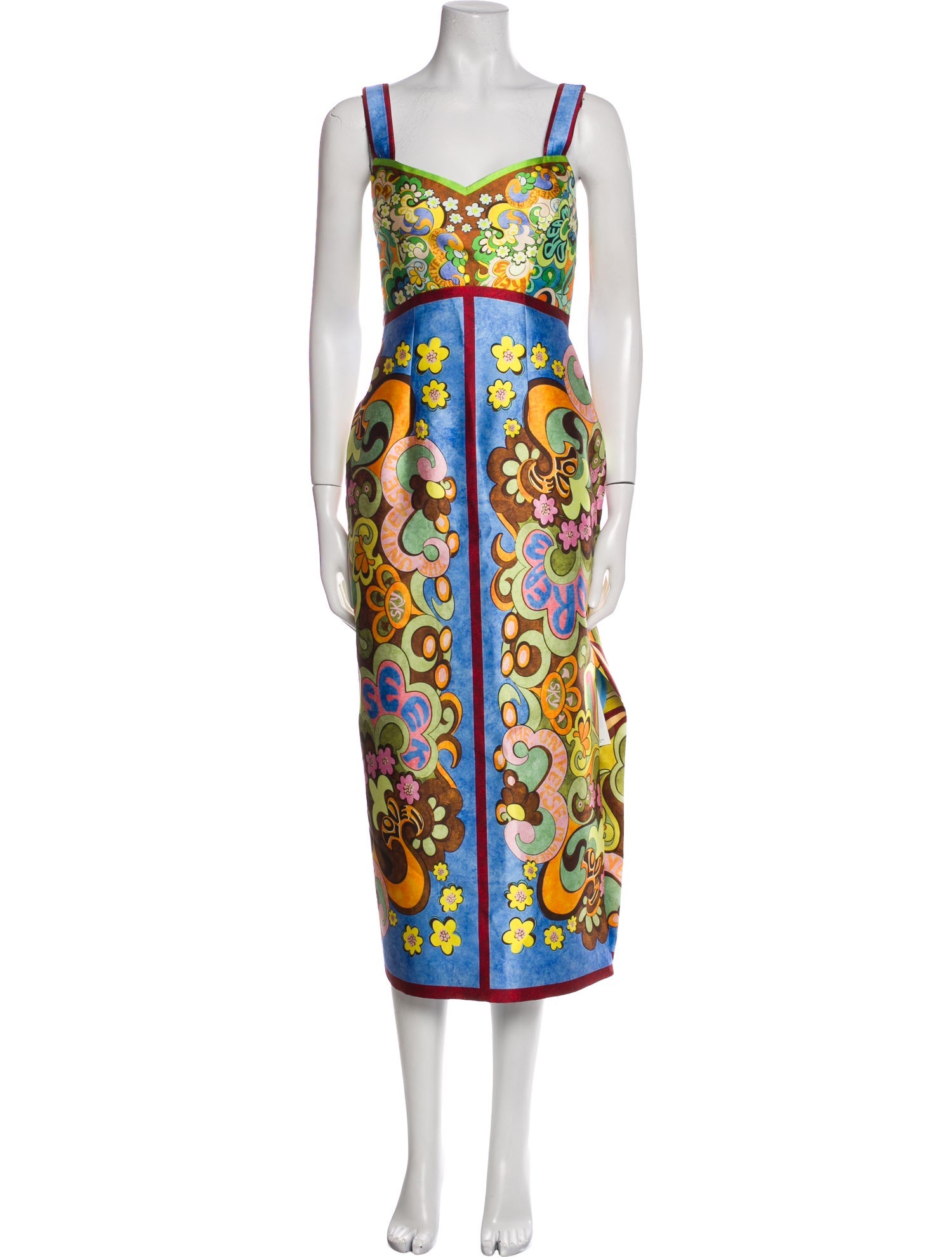 ALÉMAIS Printed Long Dress