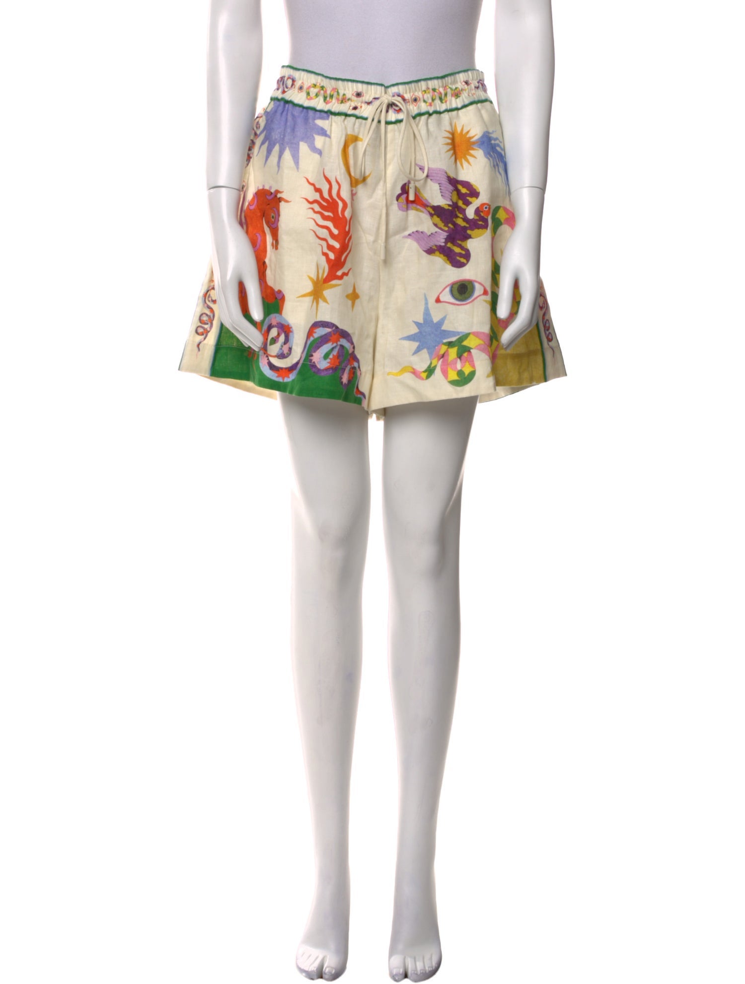 ALÉMAIS Linen Mini Shorts