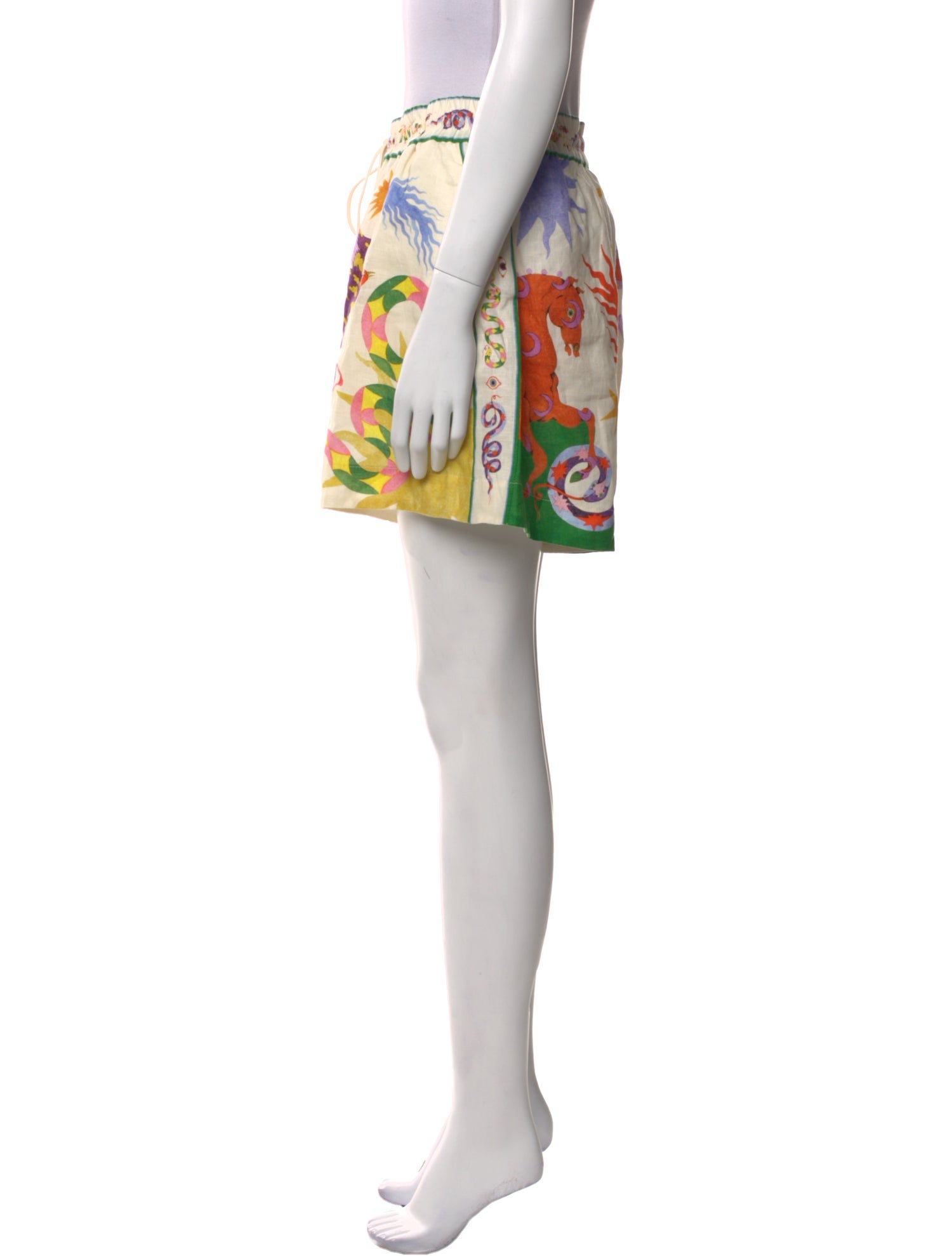 ALÉMAIS Linen Mini Shorts