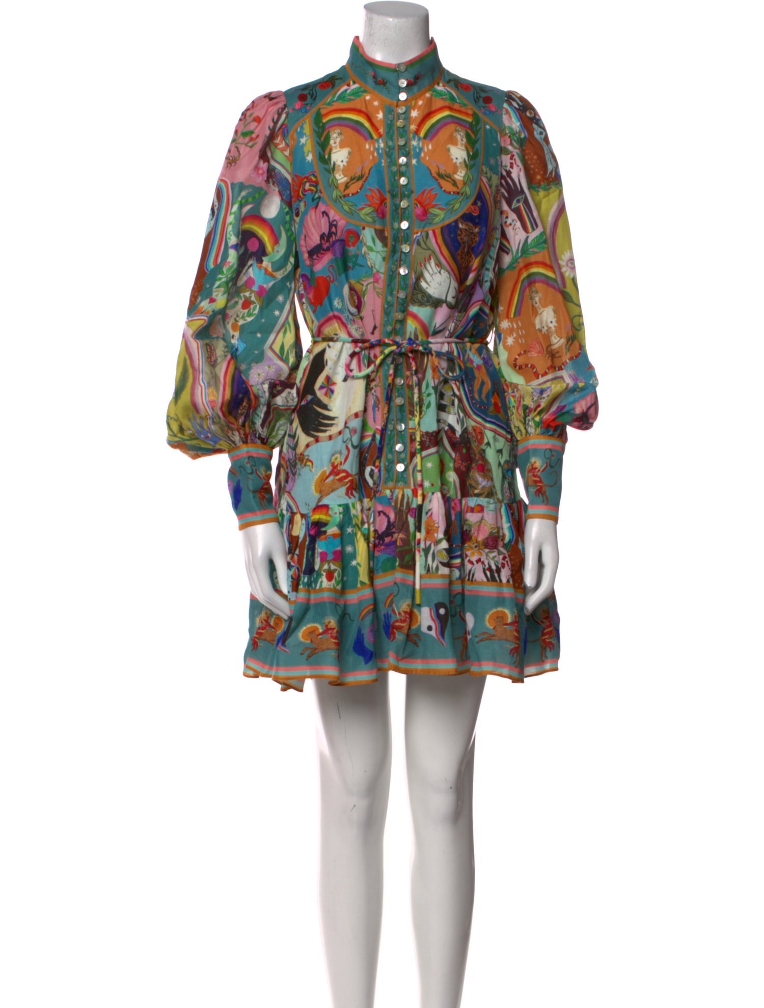 ALÉMAIS Printed Mini Dress