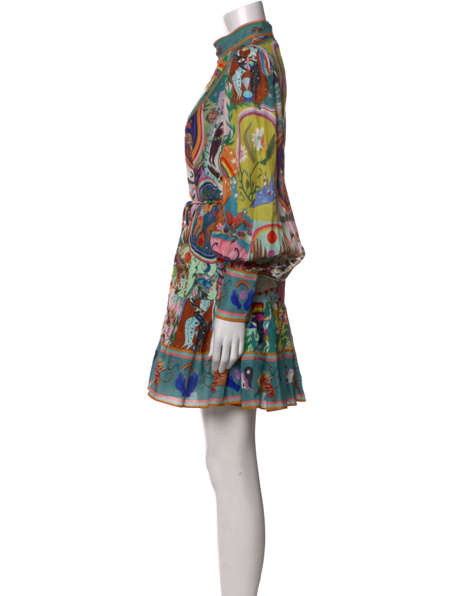 ALÉMAIS Printed Mini Dress