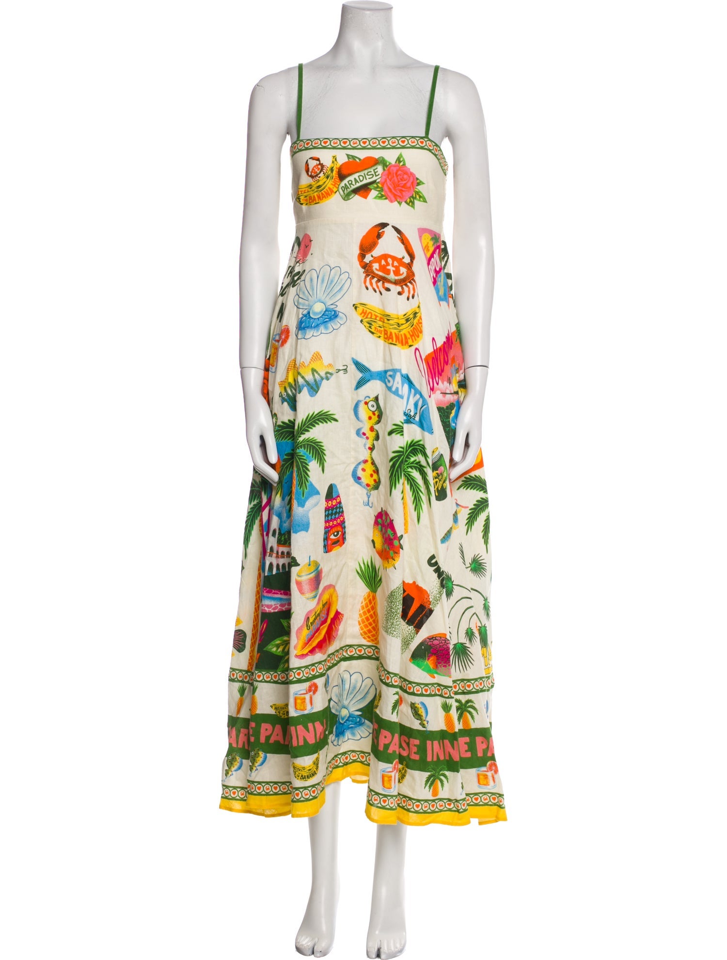ALÉMAIS Printed Long Dress