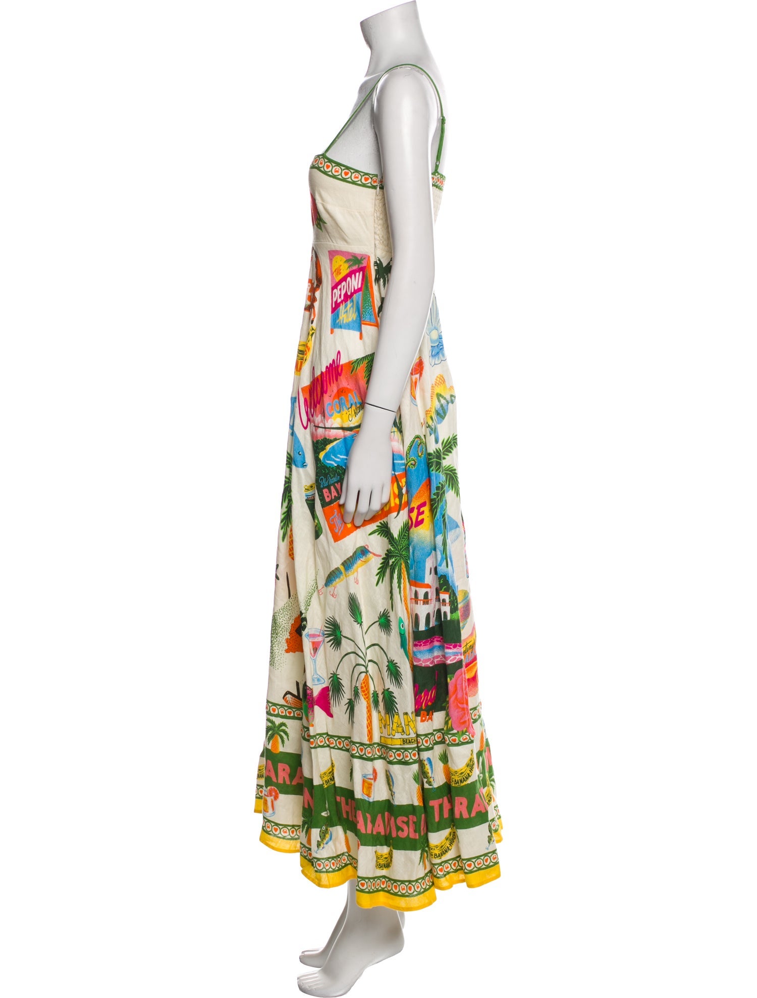 ALÉMAIS Printed Long Dress