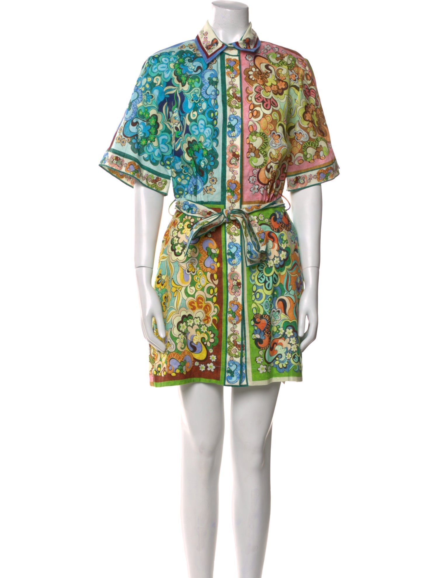 ALÉMAIS Floral Print Mini Dress w/ Tags