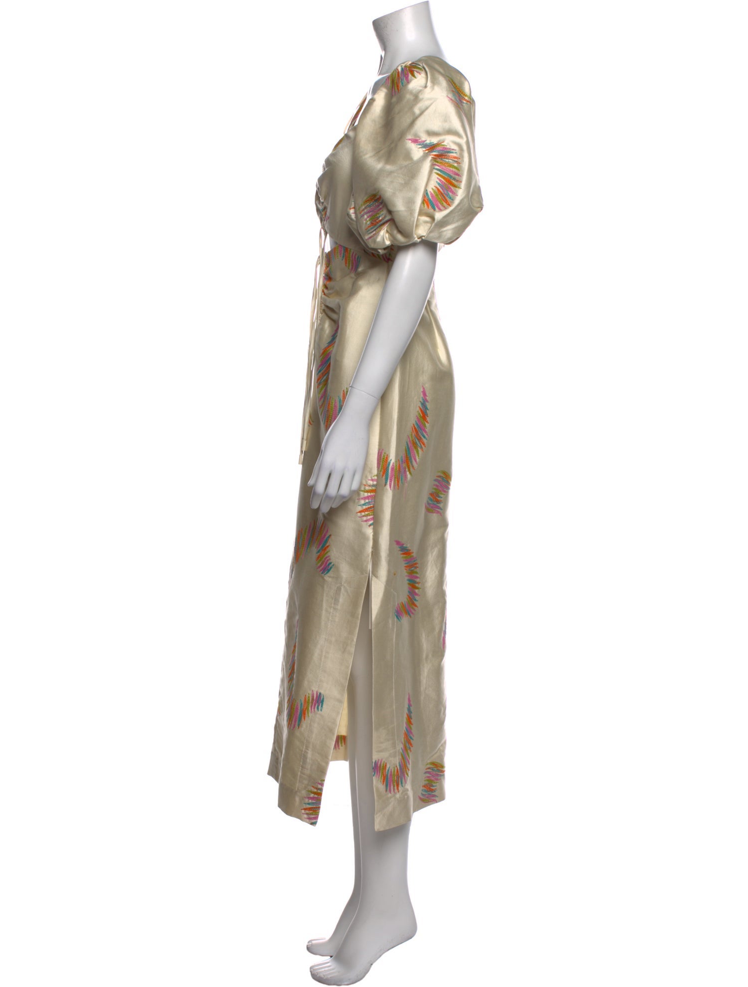 ALÉMAIS Printed Long Dress